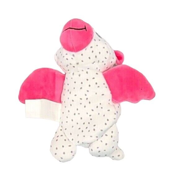 2/$15 Cutetitos Fruititos Dragon Plush White 7" Pink Glitter Dot Flamito SCENTED - Picture 7 of 9